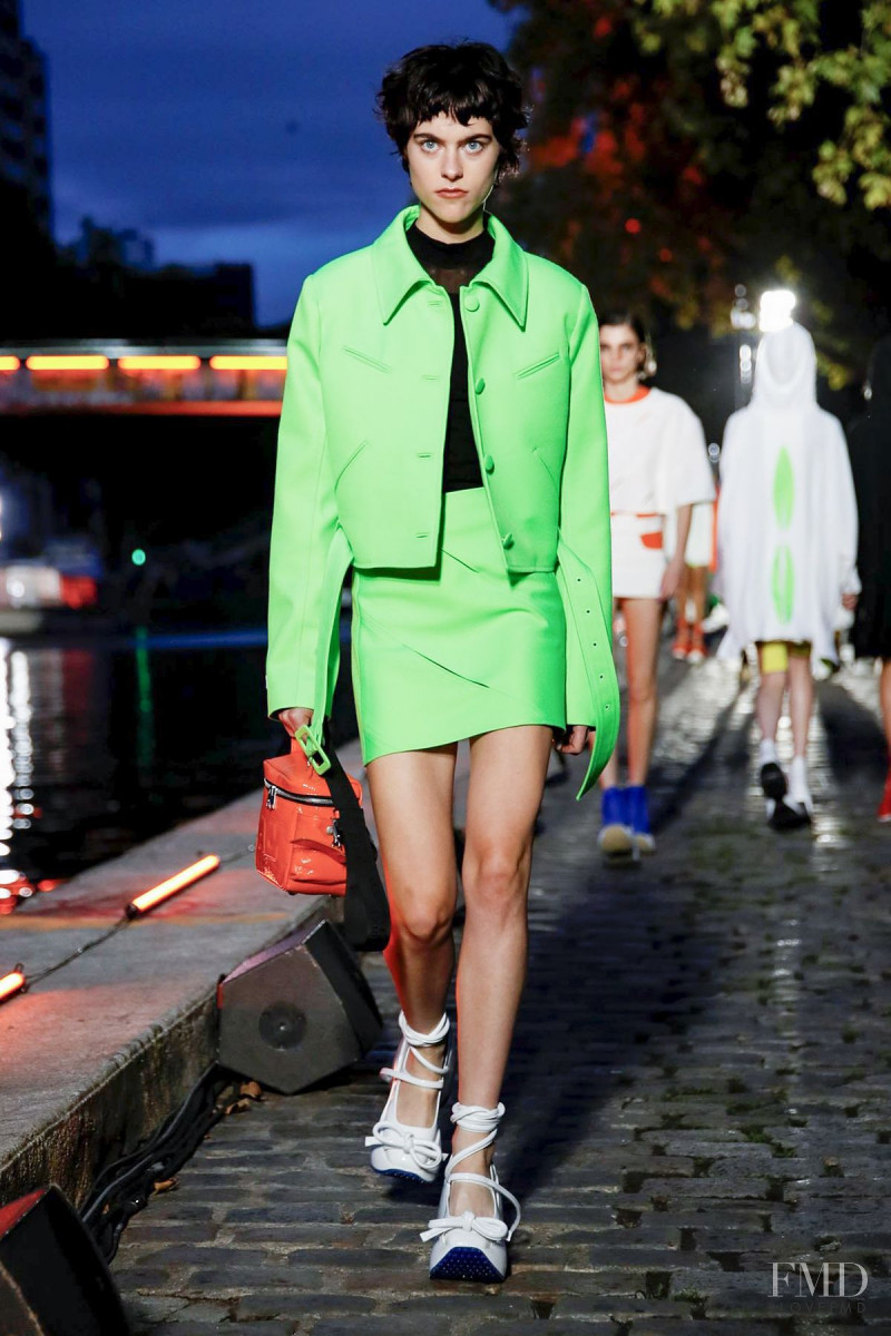 Ilona Desmet featured in  the André Courrèges fashion show for Spring/Summer 2020