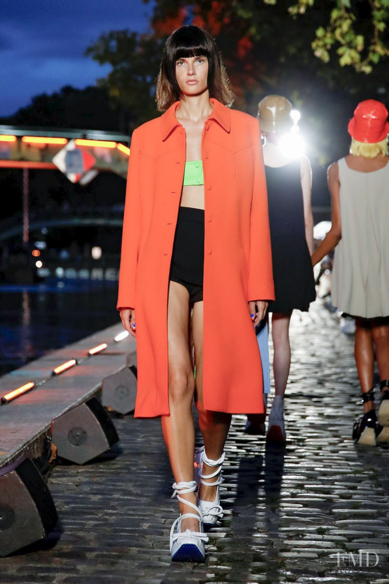 Giedre Dukauskaite featured in  the André Courrèges fashion show for Spring/Summer 2020