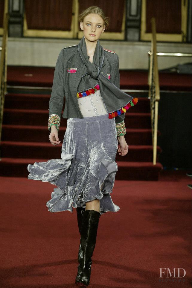 Caroline Trentini featured in  the Matthew Williamson fashion show for Autumn/Winter 2005