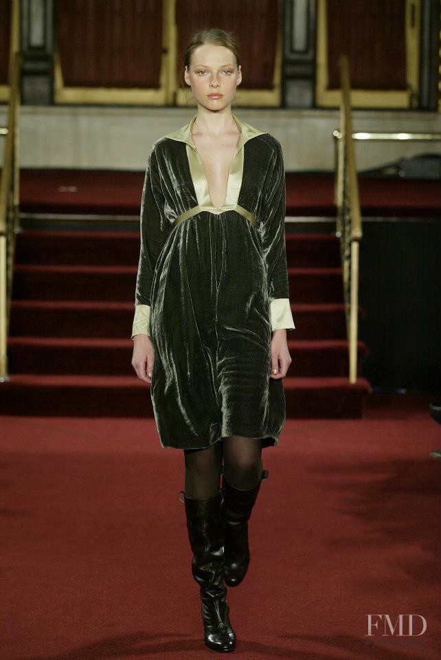 Polina Kouklina featured in  the Matthew Williamson fashion show for Autumn/Winter 2005