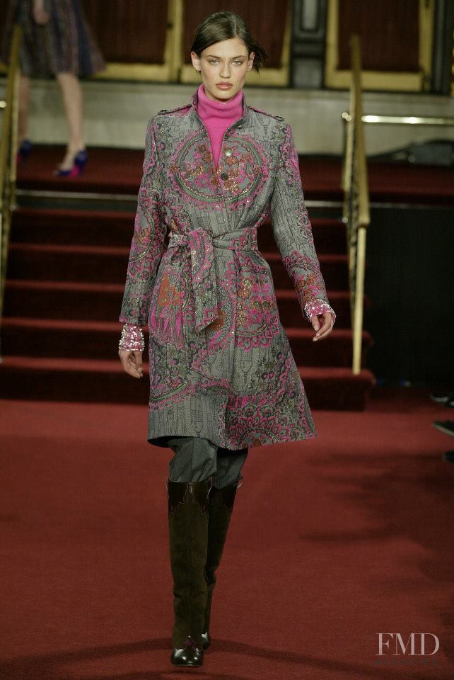Bianca Balti featured in  the Matthew Williamson fashion show for Autumn/Winter 2005