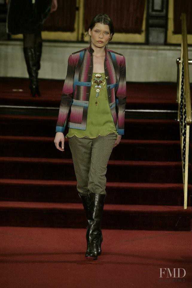 Louise Pedersen featured in  the Matthew Williamson fashion show for Autumn/Winter 2005