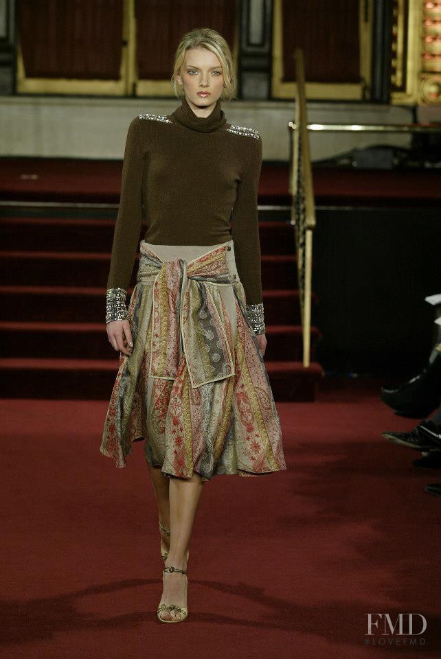 Lily Donaldson featured in  the Matthew Williamson fashion show for Autumn/Winter 2005