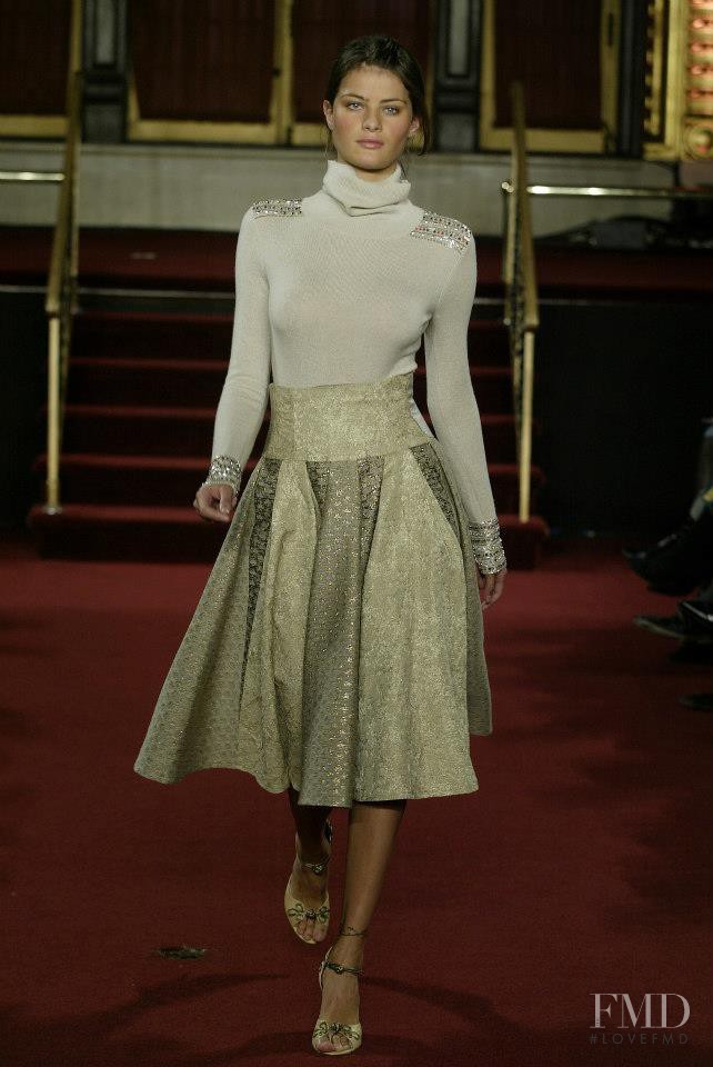 Isabeli Fontana featured in  the Matthew Williamson fashion show for Autumn/Winter 2005