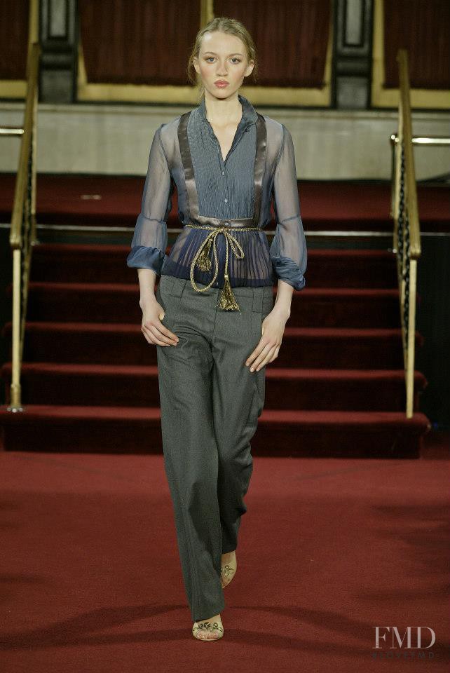 Maria Dvirnik featured in  the Matthew Williamson fashion show for Autumn/Winter 2005