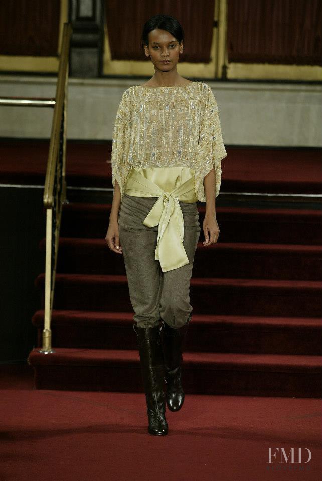 Liya Kebede featured in  the Matthew Williamson fashion show for Autumn/Winter 2005