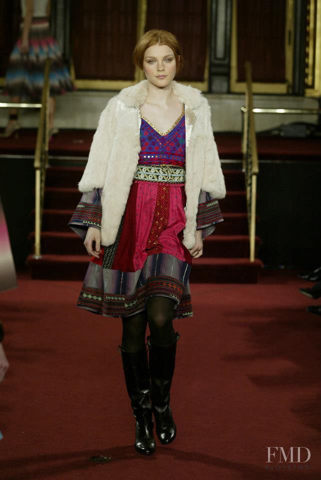 Jessica Stam featured in  the Matthew Williamson fashion show for Autumn/Winter 2005