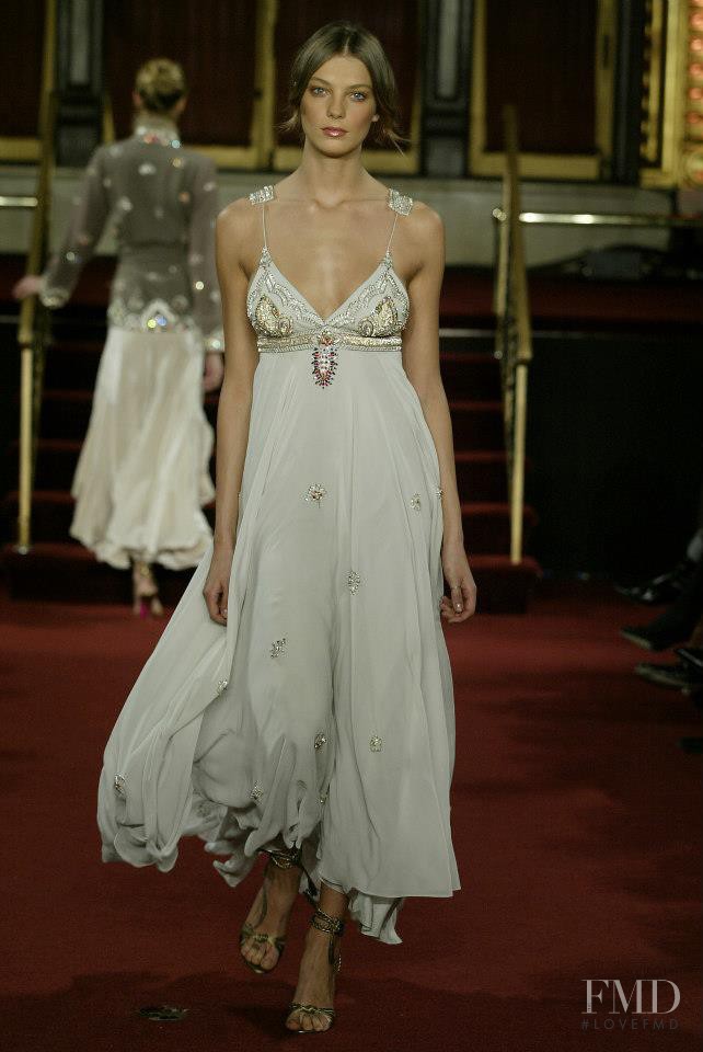 Daria Werbowy featured in  the Matthew Williamson fashion show for Autumn/Winter 2005