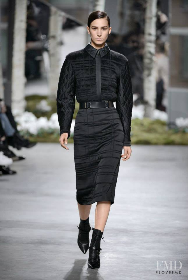 Mijo Mihaljcic featured in  the Boss by Hugo Boss fashion show for Autumn/Winter 2014