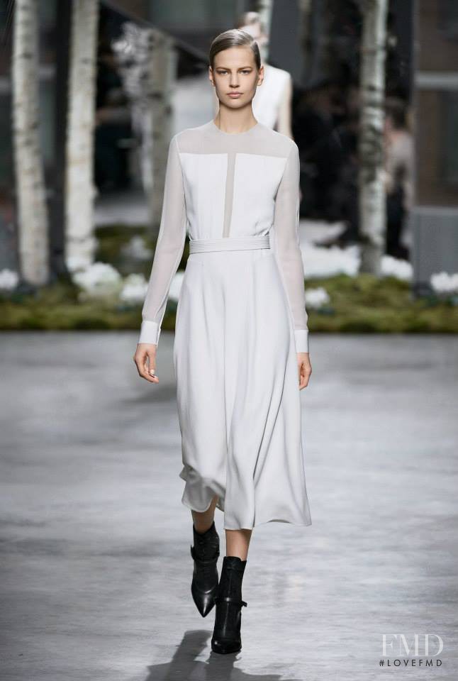 Elisabeth Erm featured in  the Boss by Hugo Boss fashion show for Autumn/Winter 2014