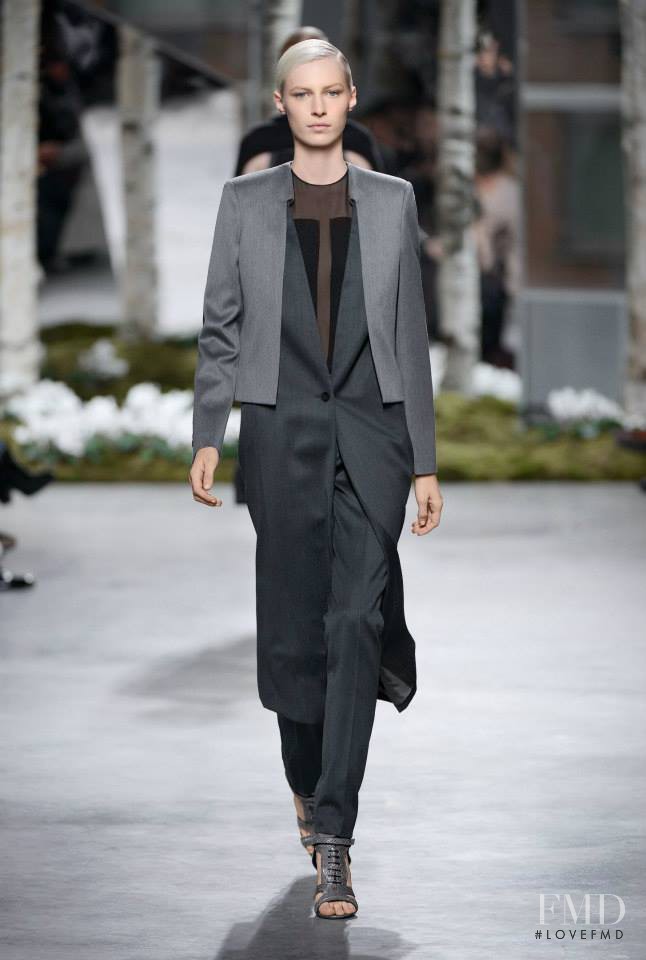 Julia Nobis featured in  the Boss by Hugo Boss fashion show for Autumn/Winter 2014