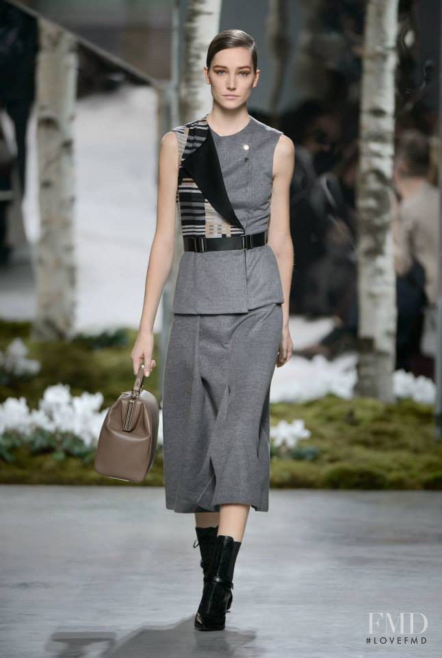 Joséphine Le Tutour featured in  the Boss by Hugo Boss fashion show for Autumn/Winter 2014
