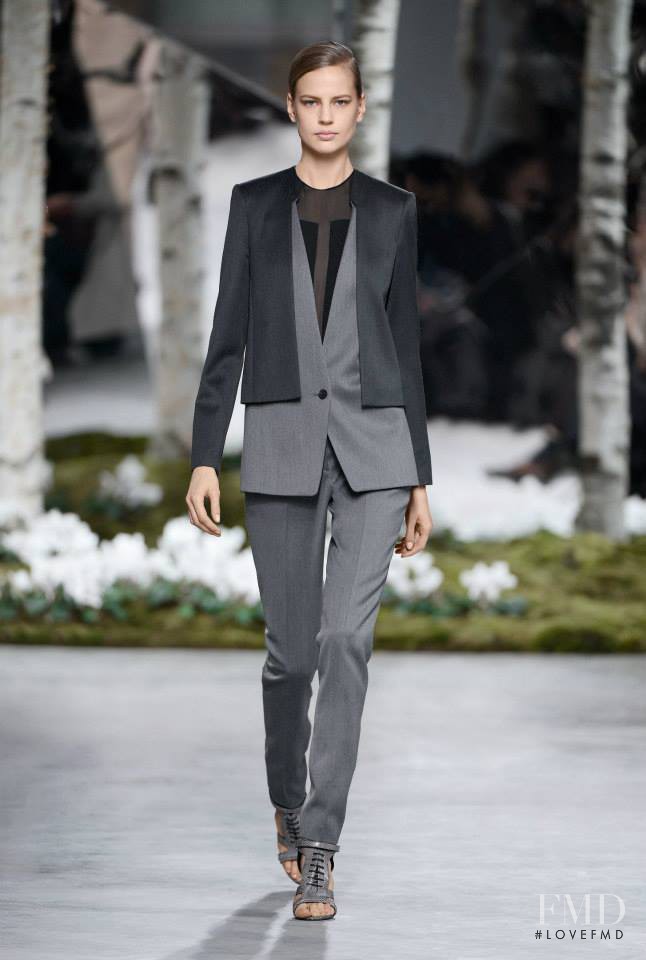 Elisabeth Erm featured in  the Boss by Hugo Boss fashion show for Autumn/Winter 2014
