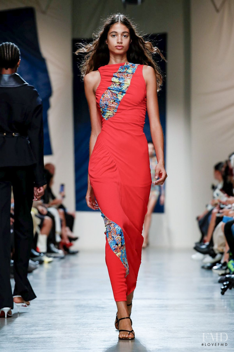 Malika El Maslouhi featured in  the Atlein fashion show for Spring/Summer 2020
