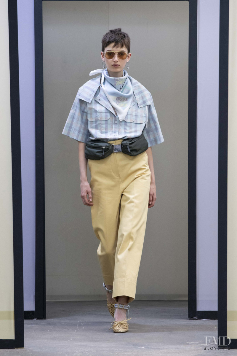Maisie Dunlop featured in  the Maison Kitsuné fashion show for Spring/Summer 2020