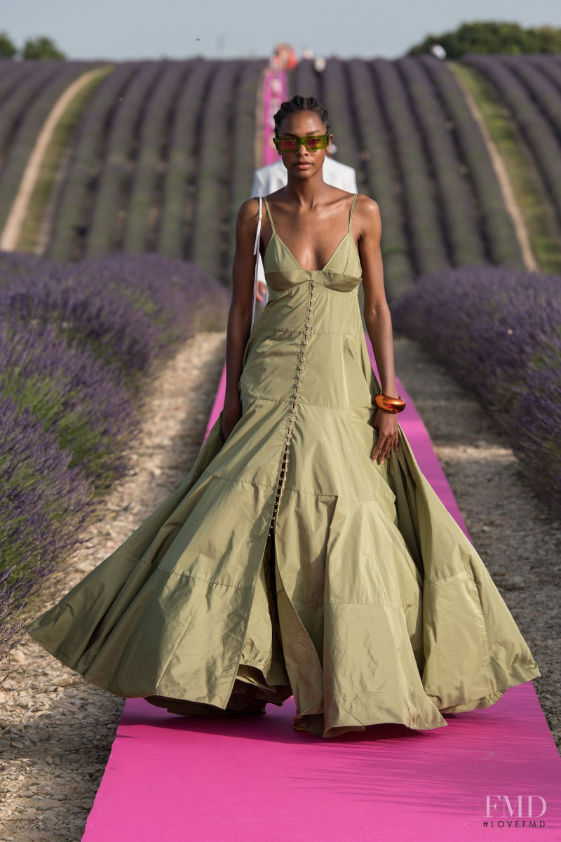 Karly Loyce featured in  the Jacquemus fashion show for Spring/Summer 2020