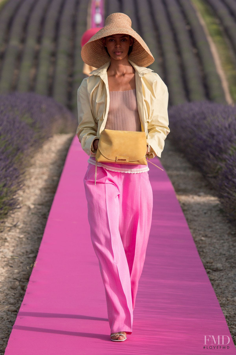 Alyssa Traore featured in  the Jacquemus fashion show for Spring/Summer 2020