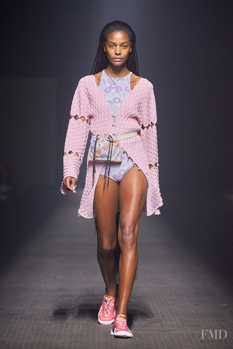 Karly Loyce featured in  the Kenzo fashion show for Spring/Summer 2020