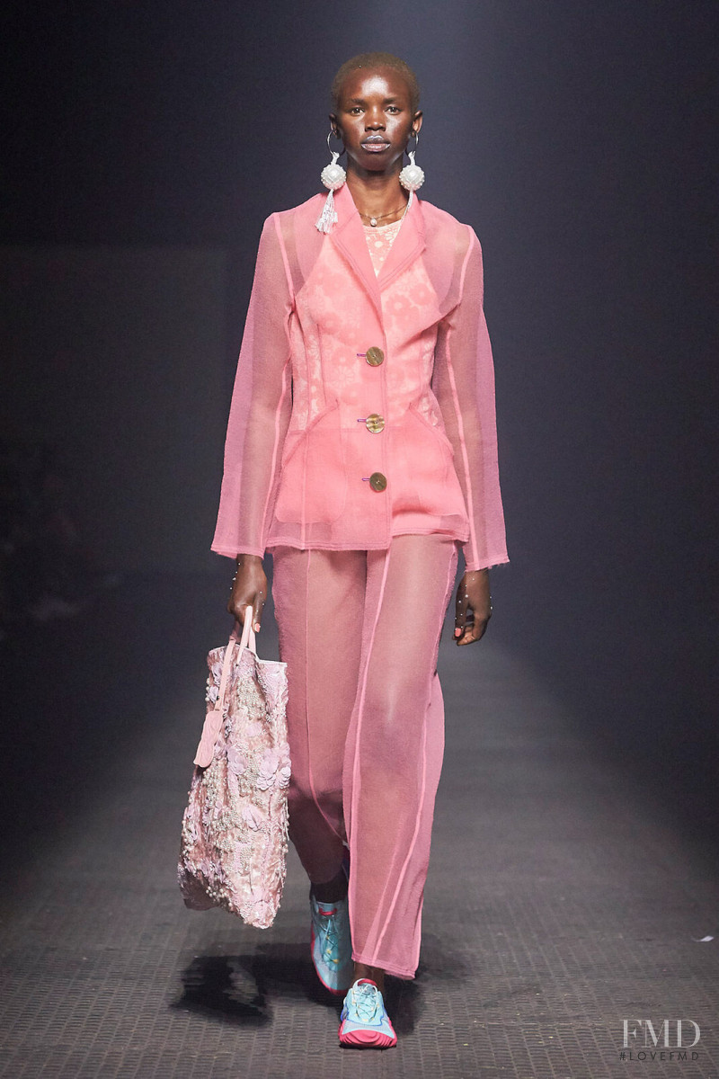 Akiima Ajak featured in  the Kenzo fashion show for Spring/Summer 2020