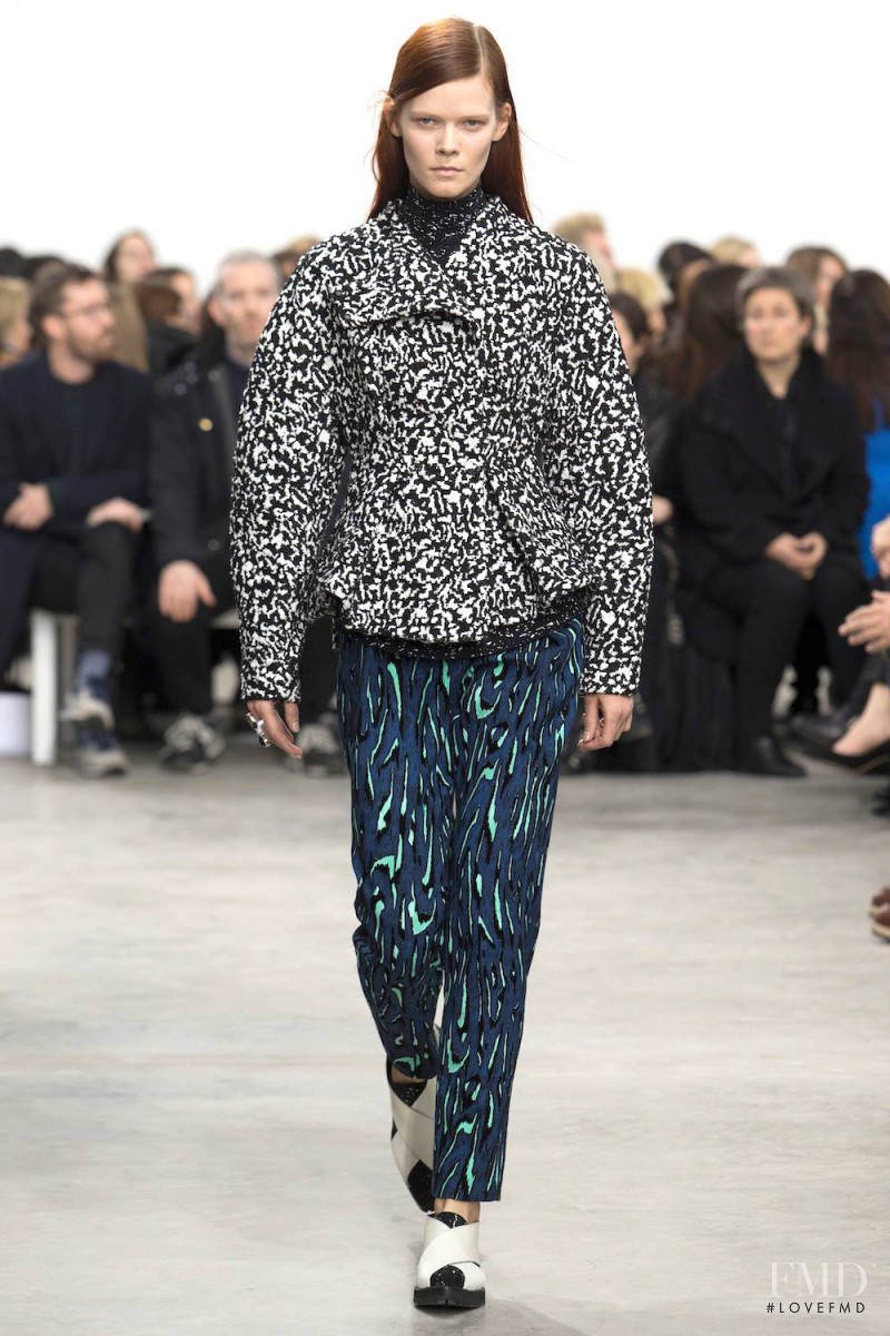 Irina Kravchenko featured in  the Proenza Schouler fashion show for Autumn/Winter 2014