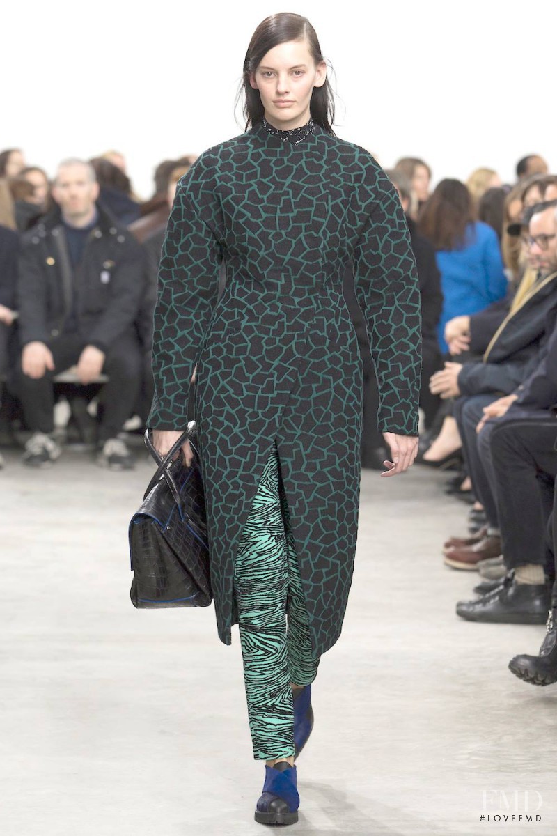 Amanda Murphy featured in  the Proenza Schouler fashion show for Autumn/Winter 2014