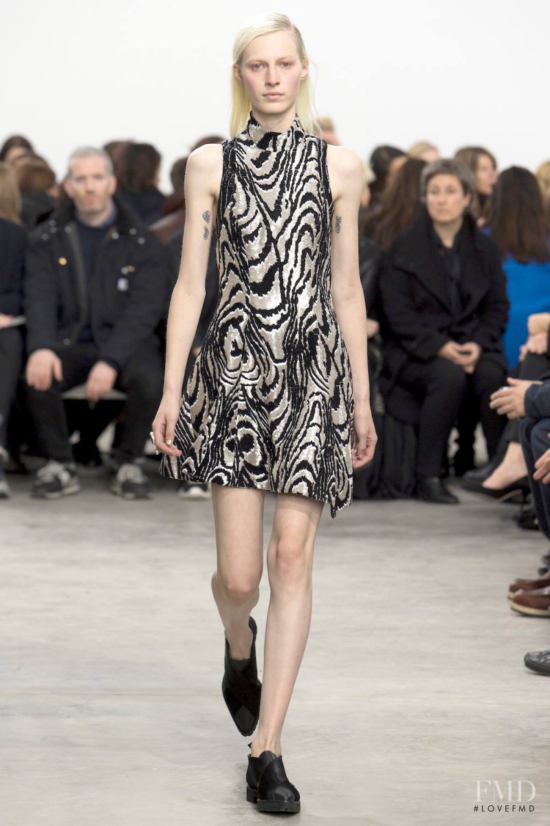 Julia Nobis featured in  the Proenza Schouler fashion show for Autumn/Winter 2014