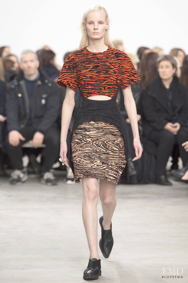 Irene Hiemstra featured in  the Proenza Schouler fashion show for Autumn/Winter 2014