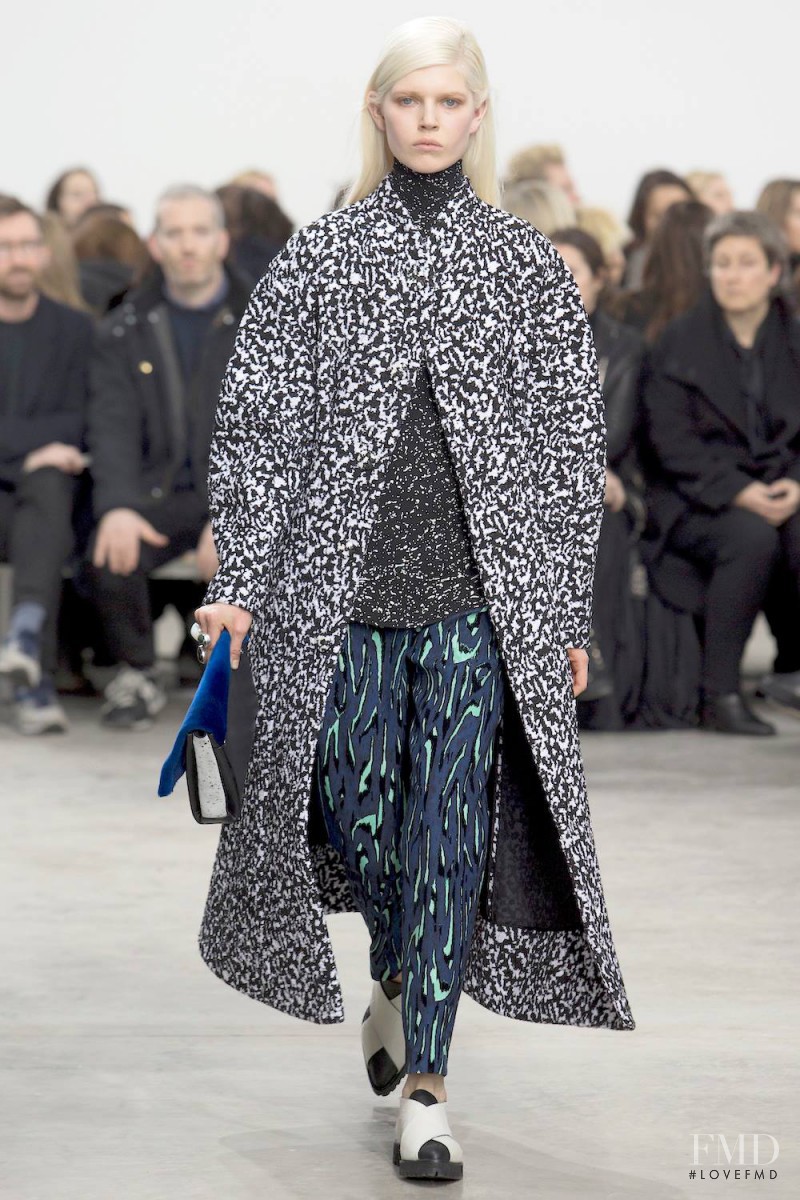 Ola Rudnicka featured in  the Proenza Schouler fashion show for Autumn/Winter 2014
