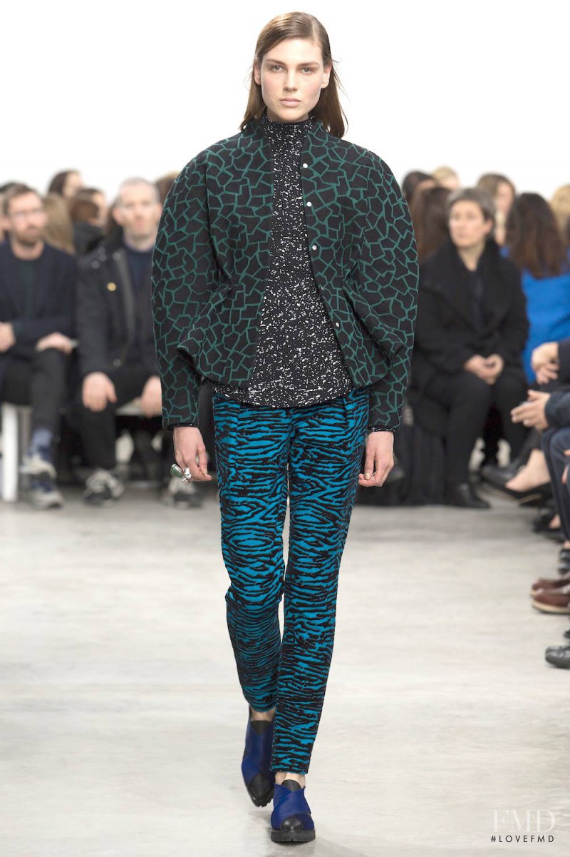 Emma Champtaloup featured in  the Proenza Schouler fashion show for Autumn/Winter 2014