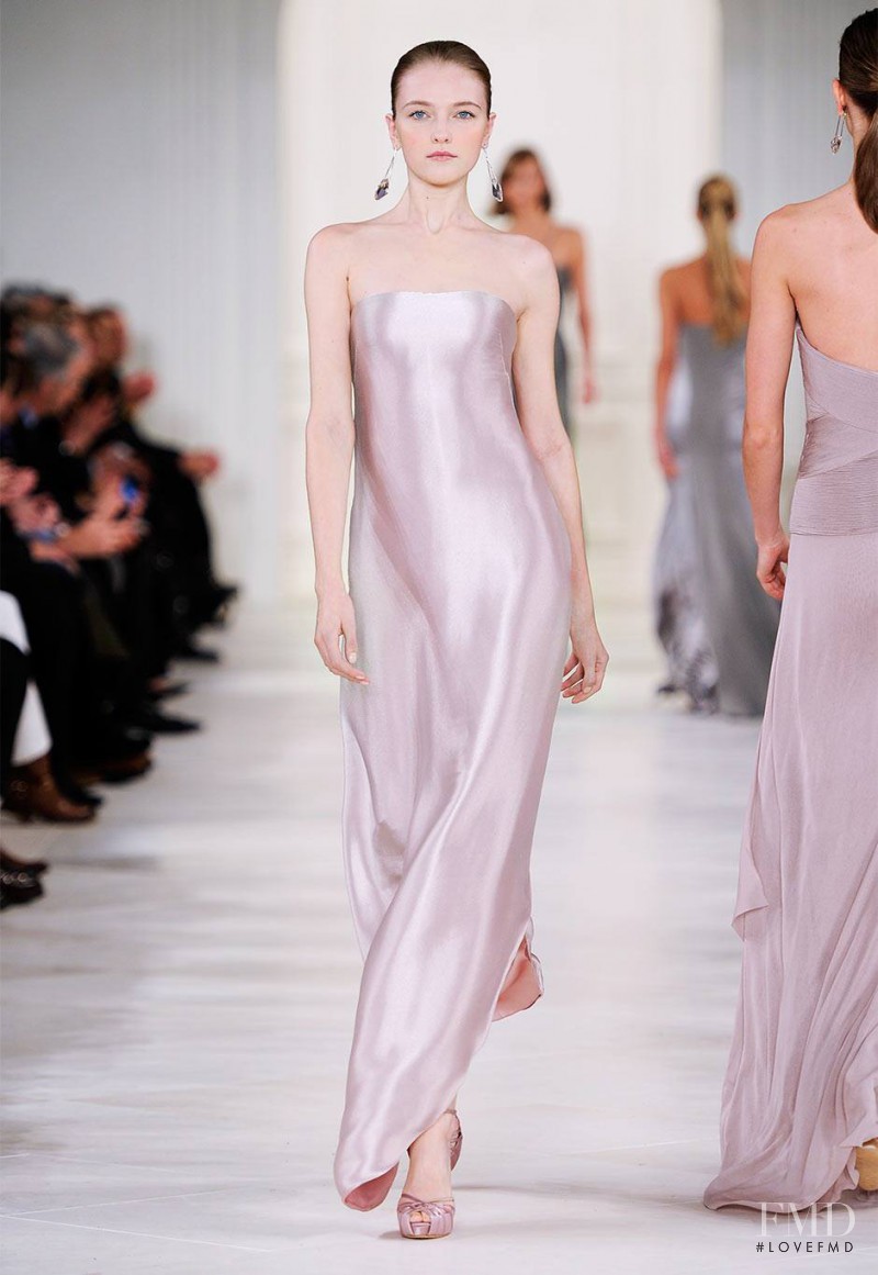 Vlada Roslyakova featured in  the Ralph Lauren Collection fashion show for Autumn/Winter 2014