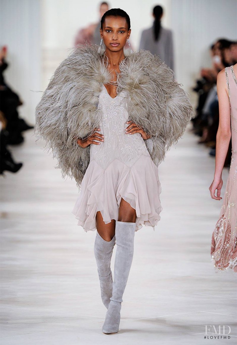 Jasmine Tookes featured in  the Ralph Lauren Collection fashion show for Autumn/Winter 2014