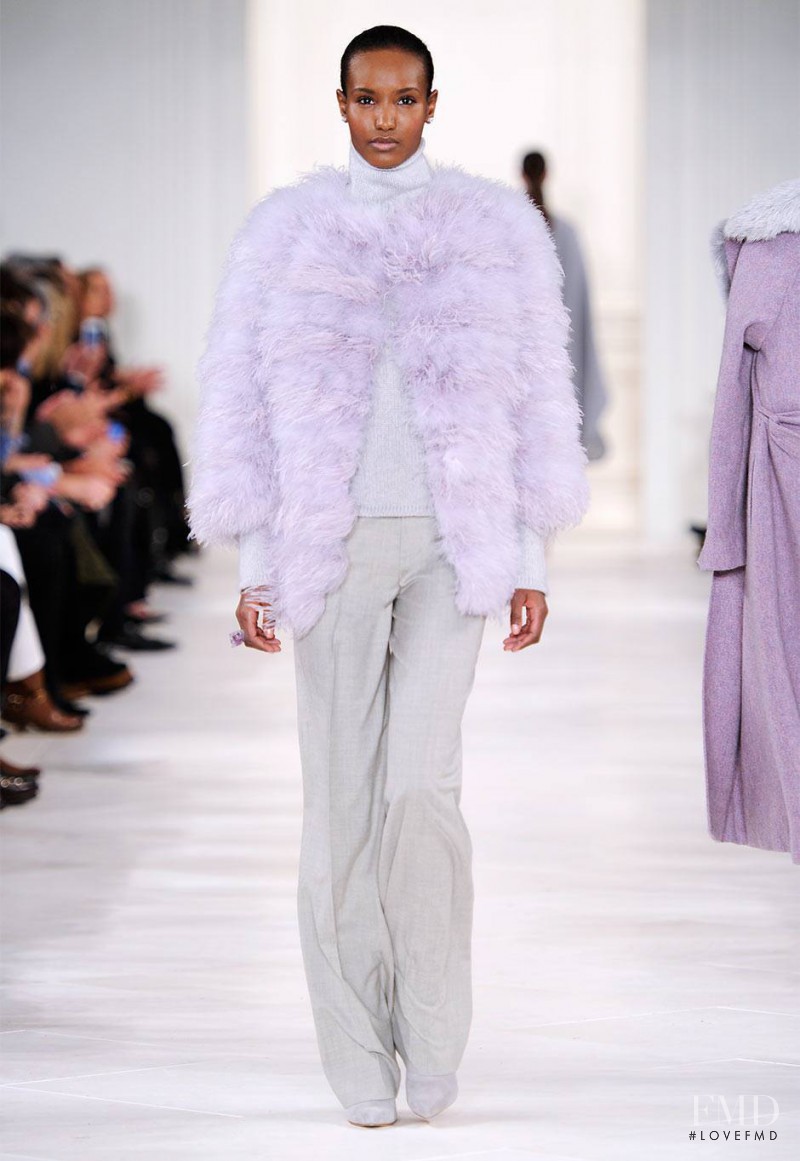 Fatima Siad featured in  the Ralph Lauren Collection fashion show for Autumn/Winter 2014