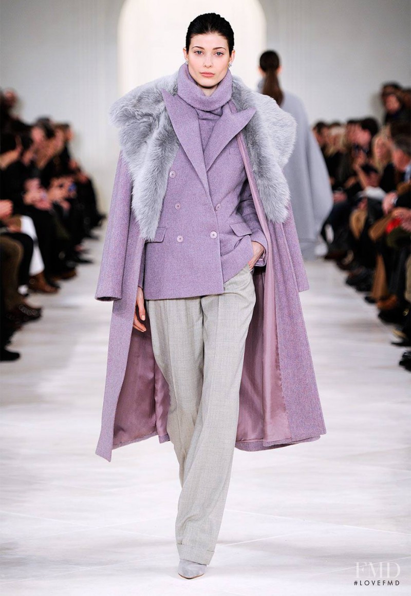 Larissa Hofmann featured in  the Ralph Lauren Collection fashion show for Autumn/Winter 2014