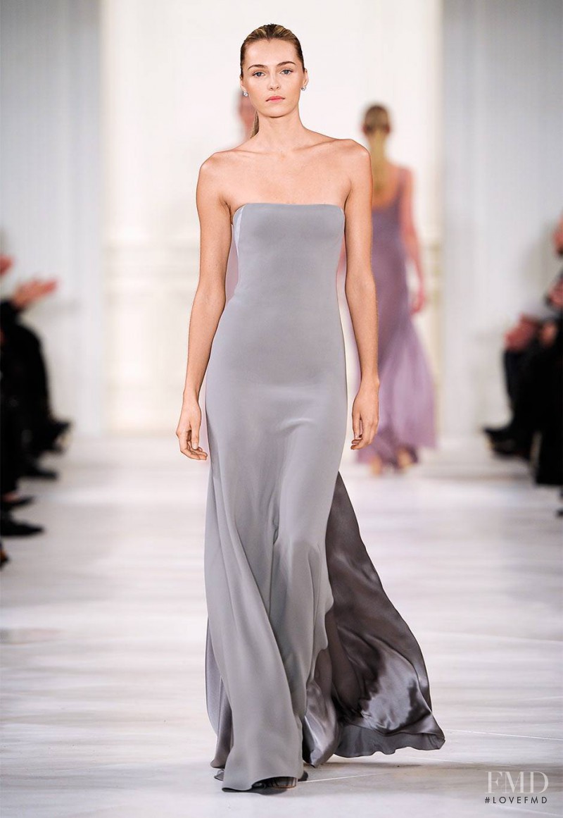Valentina Zelyaeva featured in  the Ralph Lauren Collection fashion show for Autumn/Winter 2014