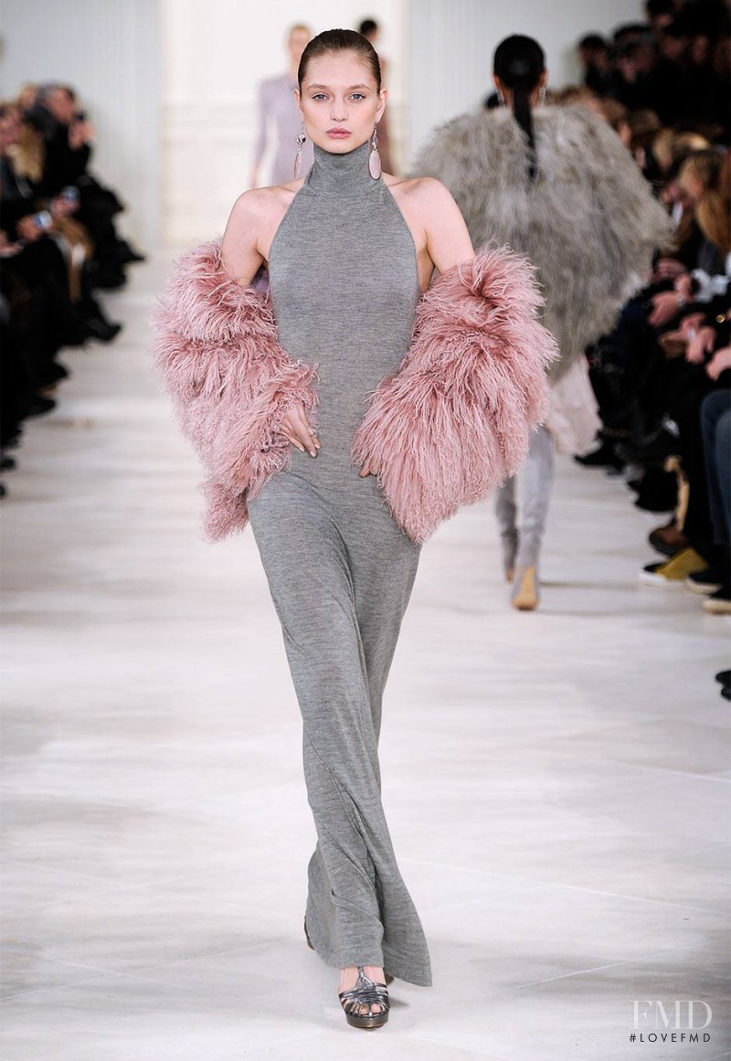 Svetlana Zakharova featured in  the Ralph Lauren Collection fashion show for Autumn/Winter 2014