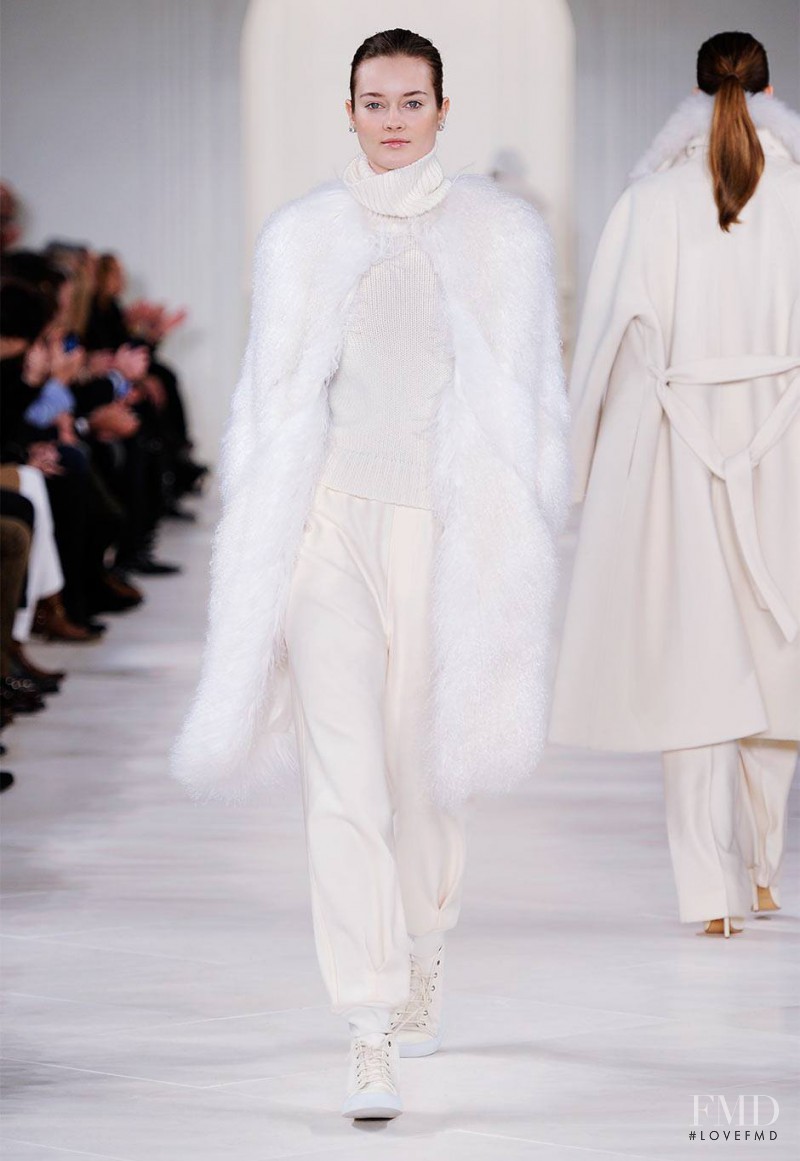 Monika Jagaciak featured in  the Ralph Lauren Collection fashion show for Autumn/Winter 2014