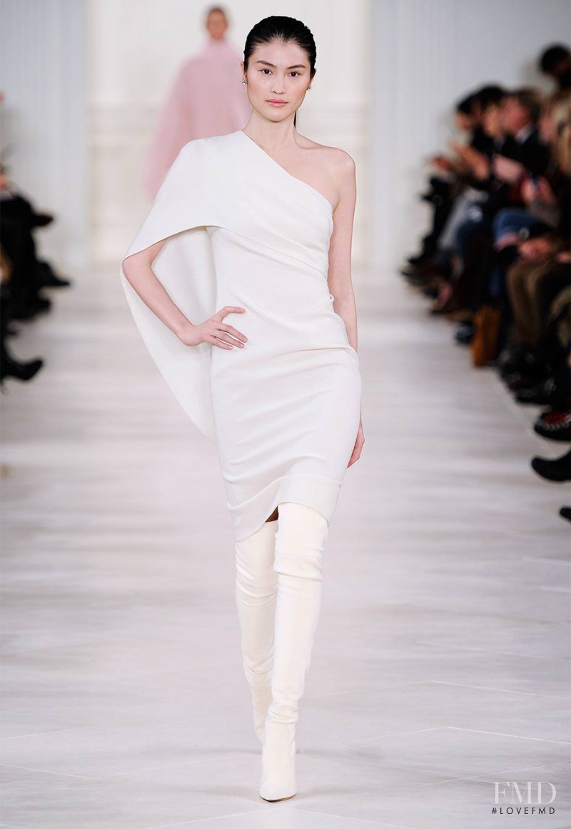 Sui He featured in  the Ralph Lauren Collection fashion show for Autumn/Winter 2014