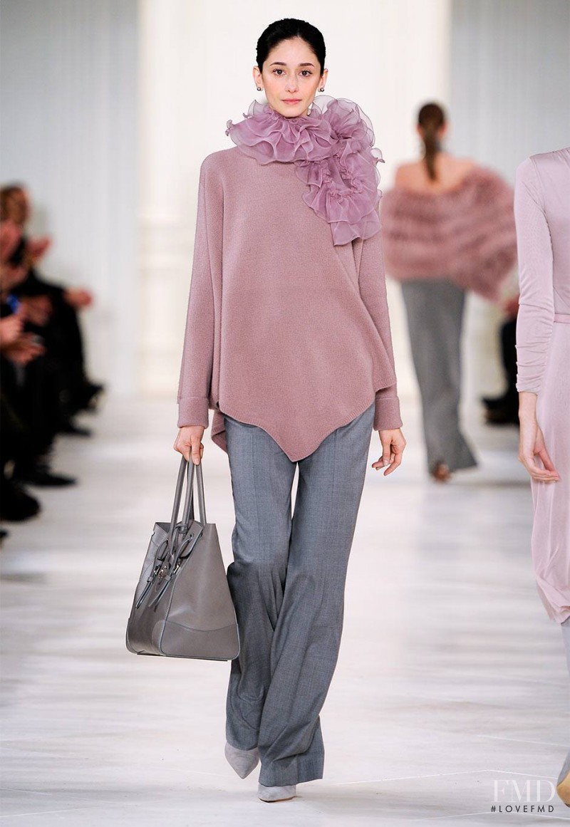 Cecilia Méndez featured in  the Ralph Lauren Collection fashion show for Autumn/Winter 2014