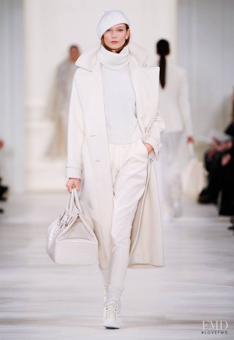 Karlie Kloss featured in  the Ralph Lauren Collection fashion show for Autumn/Winter 2014