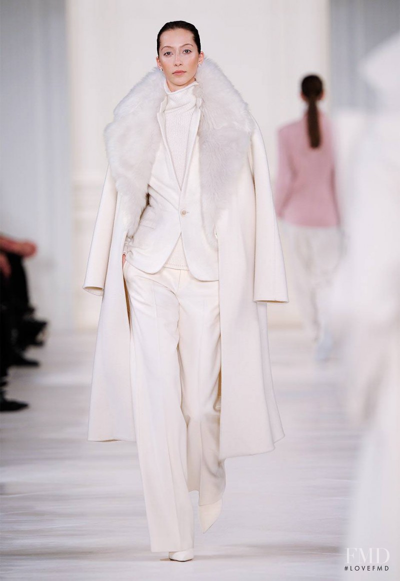 Alana Zimmer featured in  the Ralph Lauren Collection fashion show for Autumn/Winter 2014