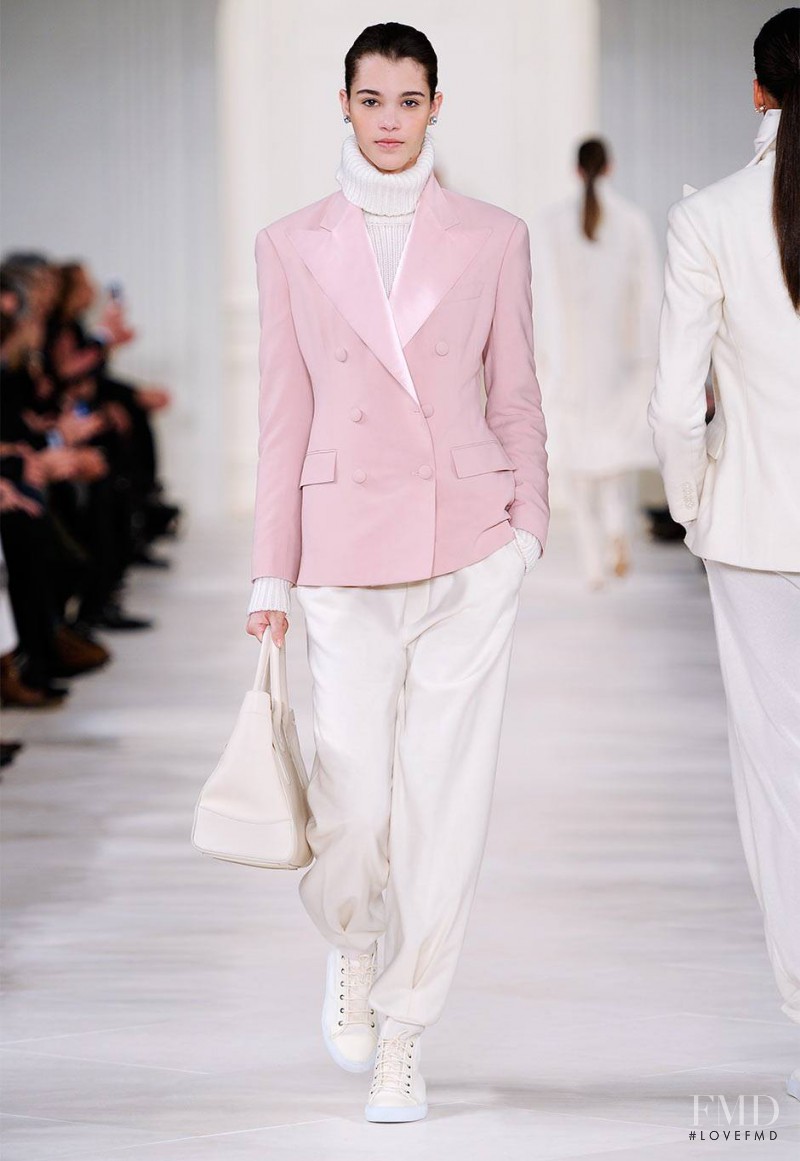 Pauline Hoarau featured in  the Ralph Lauren Collection fashion show for Autumn/Winter 2014