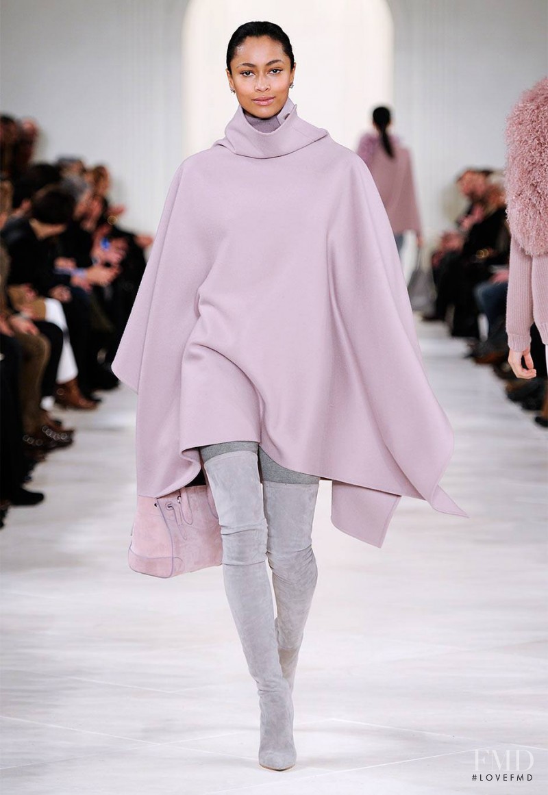 Catherine Decome featured in  the Ralph Lauren Collection fashion show for Autumn/Winter 2014