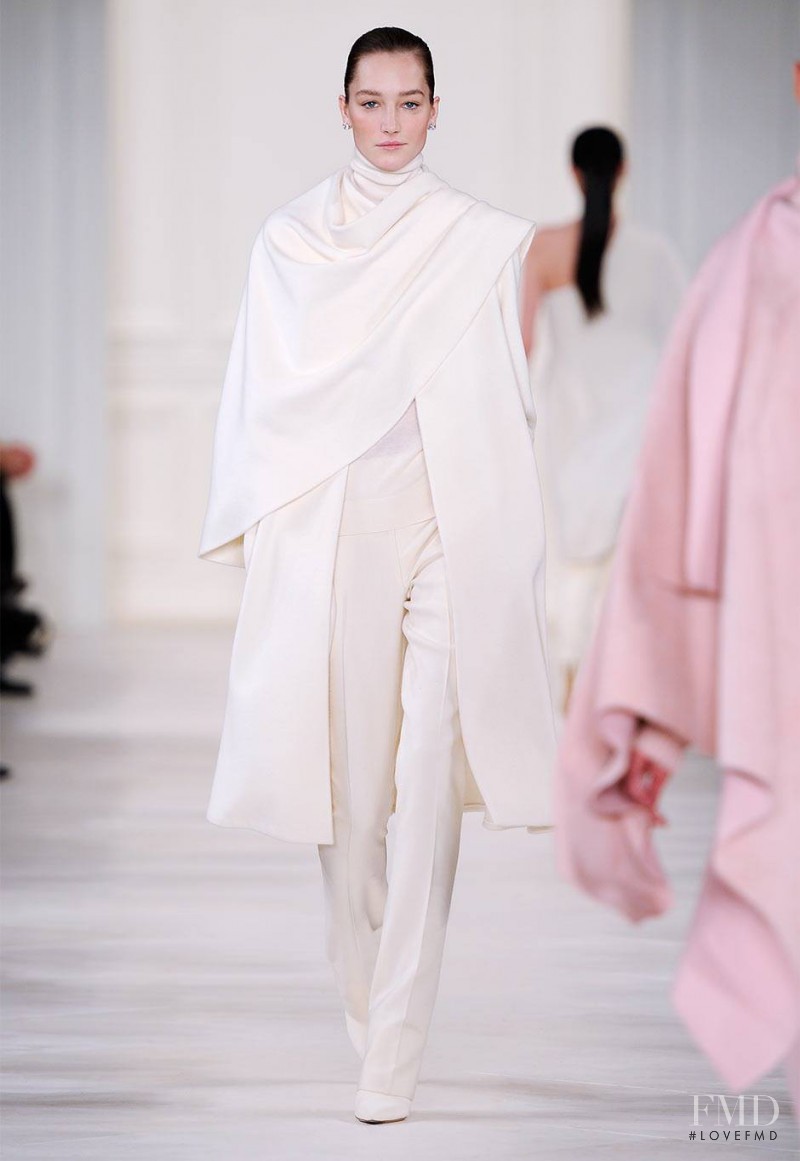 Joséphine Le Tutour featured in  the Ralph Lauren Collection fashion show for Autumn/Winter 2014