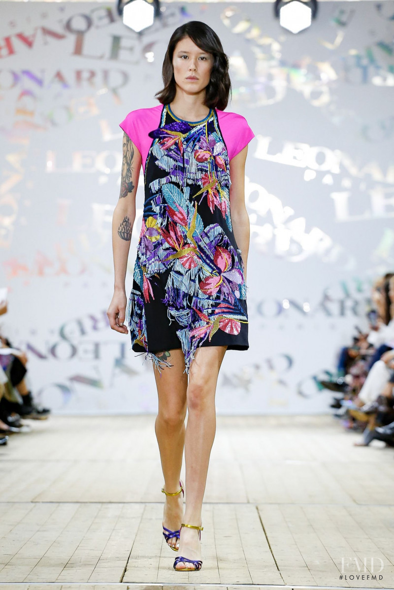 Kennah Lau featured in  the Leonard fashion show for Spring/Summer 2020