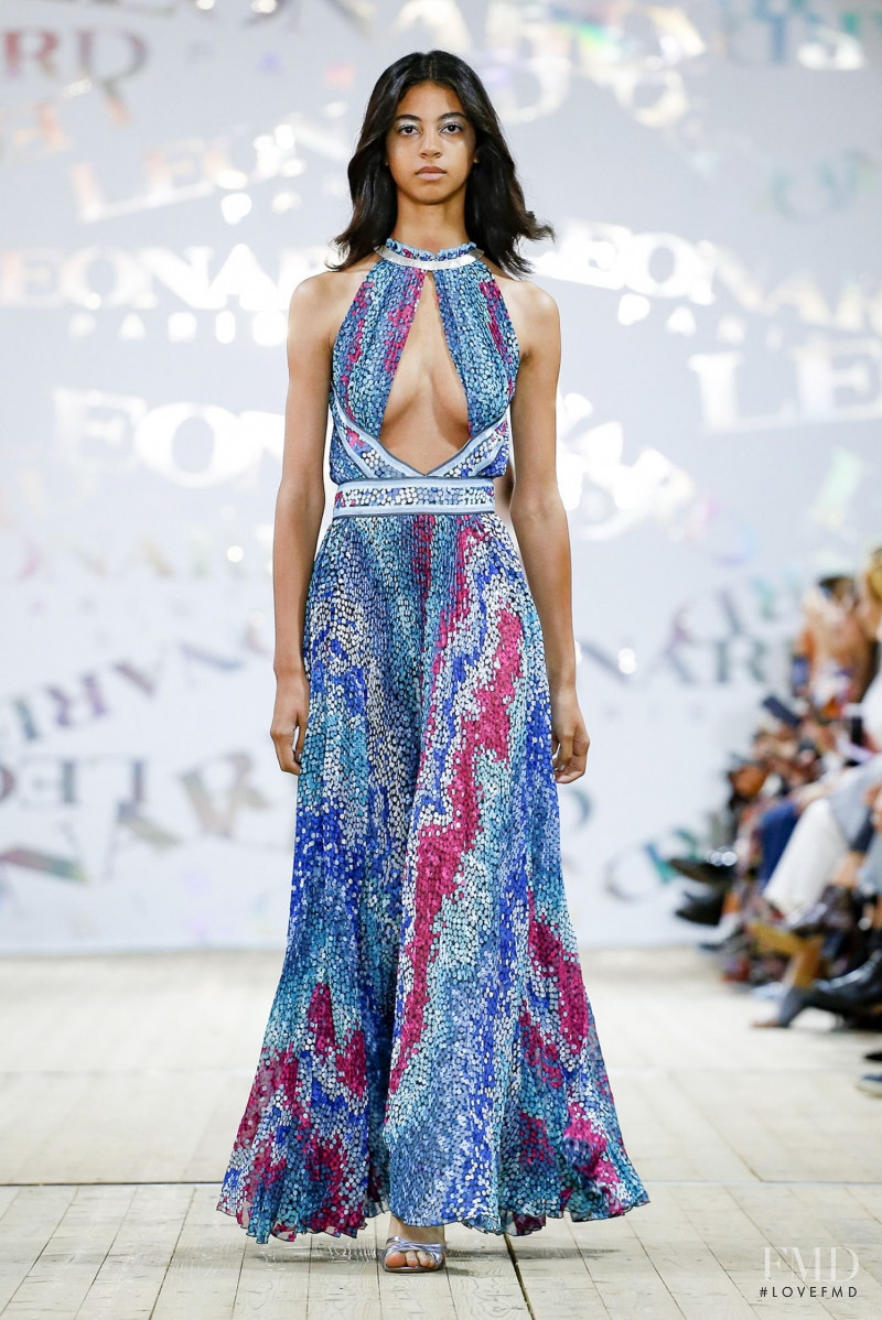 Rocio Marconi featured in  the Leonard fashion show for Spring/Summer 2020