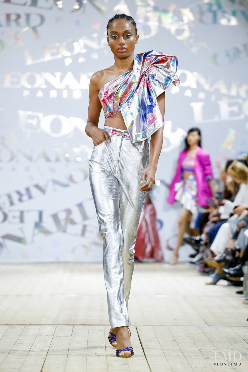 Brit Knight featured in  the Leonard fashion show for Spring/Summer 2020
