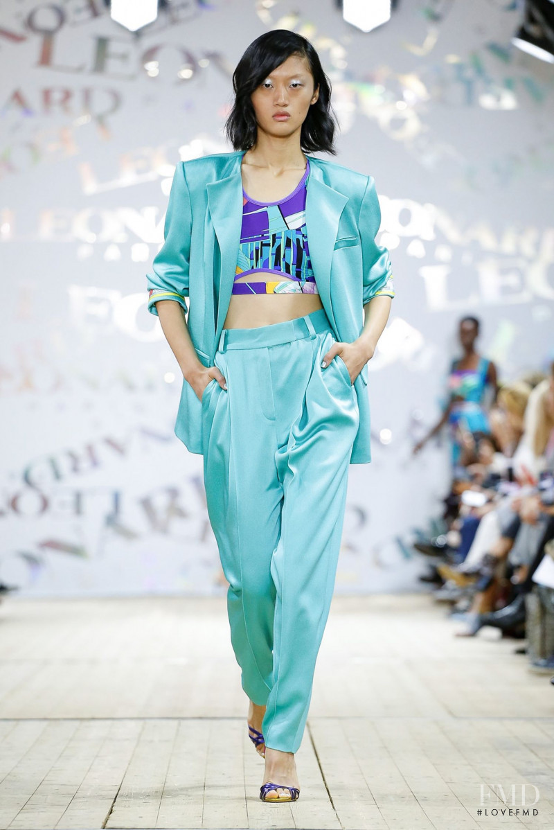 Yilan Hua featured in  the Leonard fashion show for Spring/Summer 2020