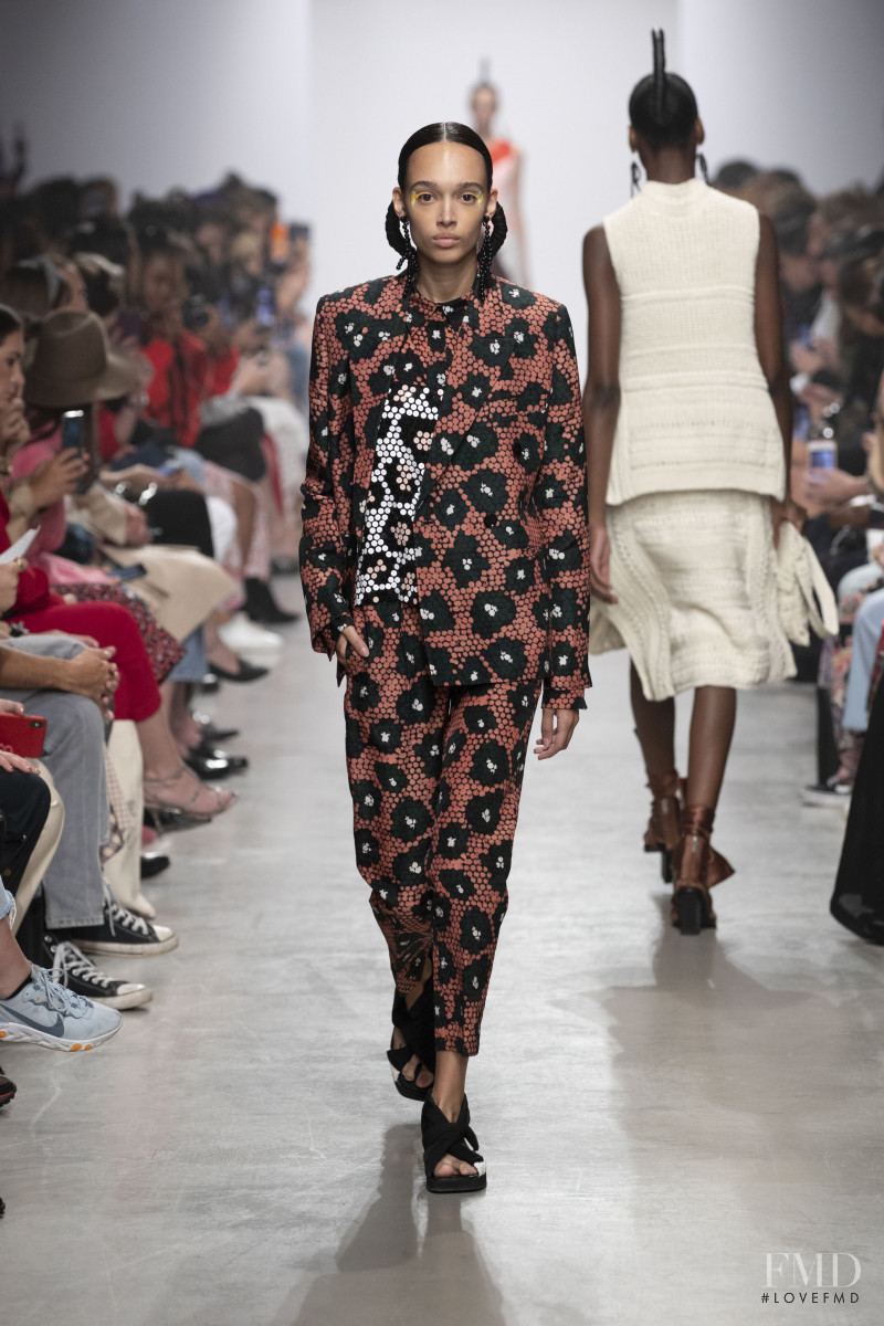 Nandy Nicodeme featured in  the Christian Wijnants fashion show for Spring/Summer 2020