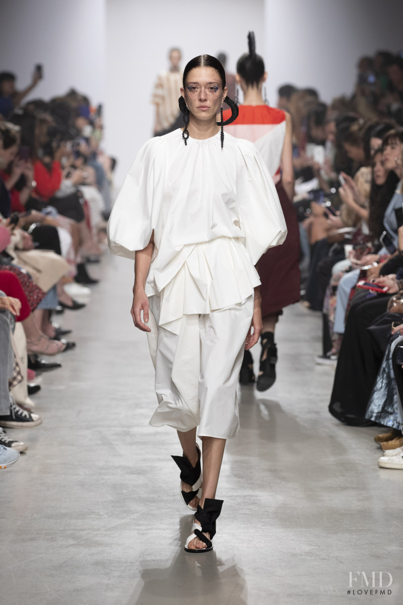 Maeva Nikita Giani Marshall featured in  the Christian Wijnants fashion show for Spring/Summer 2020