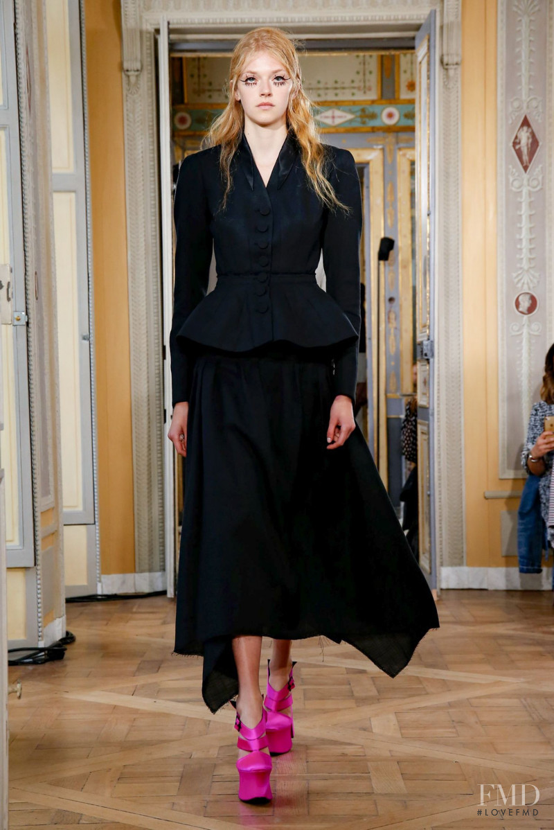 Eliza Kallmann featured in  the Olivier Theyskens fashion show for Spring/Summer 2020